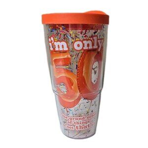 TERVIS Tumbler 24 oz “I'm only 50" not that old! 50th Birthday Balloon New